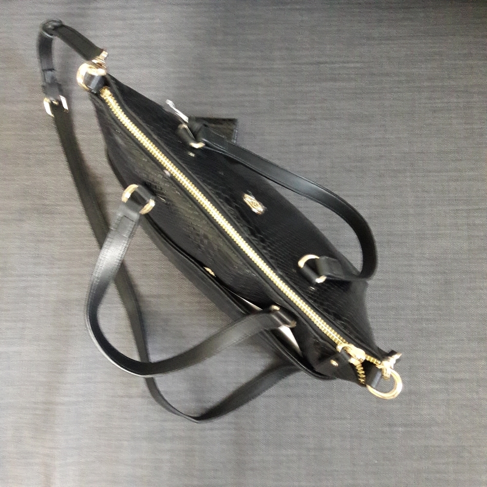NWT ANNE KLEIN SNAKE SATCHEL HANDBAG & CARDHOLDER - Picture 7 of 8